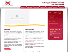 Tablet Screenshot of childrensheartfoundation.org